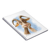Carnet Dessin animé de chèvre amusant (Côté Droit)