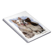 Carnet Dessin animé de deux amis Border Collie (Côté Droit)