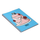 Carnet dessin animé de gâteau mariage (Côté Droit)