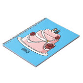 Carnet dessin animé de gâteau mariage (Côté gauche)
