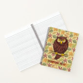 Carnet Dessin animé de hibou (Intérieur)