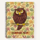 Carnet Dessin animé de hibou (Devant)