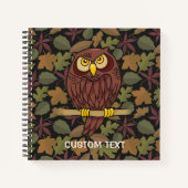 Carnet Dessin animé de hibou (Devant)