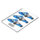 Carnet dessin animé de Kart racing (Côté gauche)