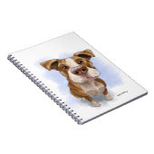 Carnet Dessin animé de Pit Bull mignon (Côté Droit)