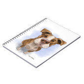 Carnet Dessin animé de Pit Bull mignon (Côté gauche)