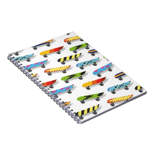 Carnet Dessin animé de skateboard. (Côté Droit)