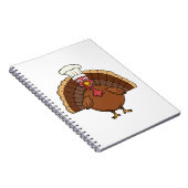 Carnet Dessin animé dinde de chef Thanksgiving (Côté Droit)