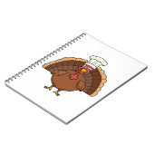 Carnet Dessin animé dinde de chef Thanksgiving (Côté gauche)