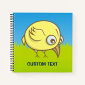 Carnet Dessin animé d'oiseau jaune (Devant)