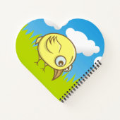 Carnet Dessin animé d'oiseau jaune (Dos)