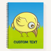 Carnet Dessin animé d'oiseau jaune (Devant)