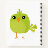 Carnet Dessin animé d'oiseau vert (Dos)