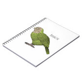 Carnet dessin animé d'oiseaux de Kakapo (Côté gauche)