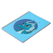 Carnet Dessin animé dragon bleu (Côté gauche)
