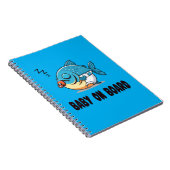 Carnet Dessin animé drôle de bébé poisson endormi - Bébé  (Côté Droit)
