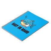 Carnet Dessin animé drôle de bébé poisson endormi - Bébé  (Côté gauche)