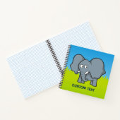 Carnet Dessin animé éléphant gris (Intérieur)