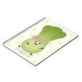 Carnet dessin animé mignon de bok choy (Côté gauche)