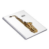 Carnet dessin animé saxophone (Côté Droit)