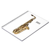 Carnet dessin animé saxophone (Côté gauche)
