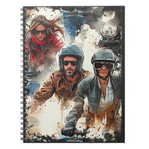 Carnet Dessin aquarelle MotoBikers