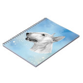 Carnet dessin au crayon Bull Terrier (Côté gauche)