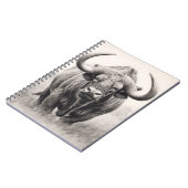 Carnet Dessin au crayon de buffle africain (Côté gauche)