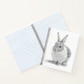 Carnet Dessin au crayon de lapin mignon (Intérieur)