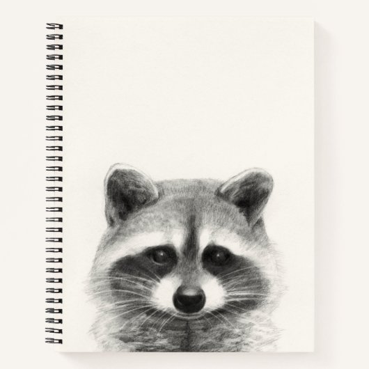 Carnet Dessin au crayon Raccoon (Devant)