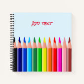 Carnet Dessin aux crayons de couleur (Devant)