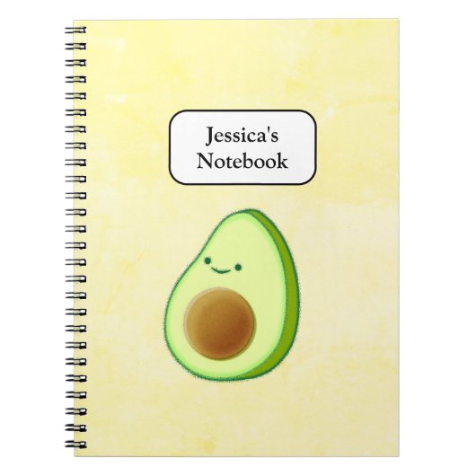 Carnet Dessin Avocado mignon (Devant)
