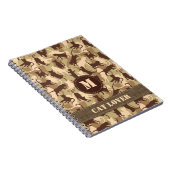 Carnet Dessin camouflage désertique pour chats (Côté Droit)