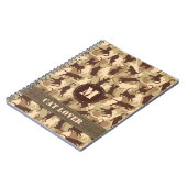 Carnet Dessin camouflage désertique pour chats (Côté gauche)