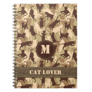 Carnet Dessin camouflage désertique pour chats