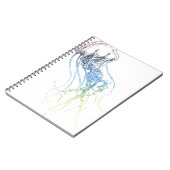 Carnet dessin coloré de méduses (Côté gauche)