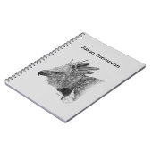 Carnet Dessin d'aigle (Côté gauche)