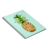 Carnet dessin d'ananas aquarelle (Côté Droit)
