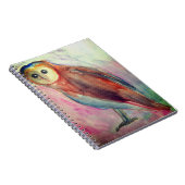 Carnet Dessin d'aquarelle de hibou (Côté Droit)