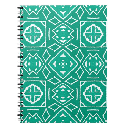 Carnet Dessin d'art africain. Impression tribale. Ikat Ch (Devant)