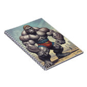 Carnet Dessin d'art pop de Gorilla Bodybuilder (Côté Droit)