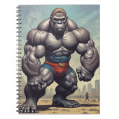 Carnet Dessin d'art pop de Gorilla Bodybuilder (Devant)