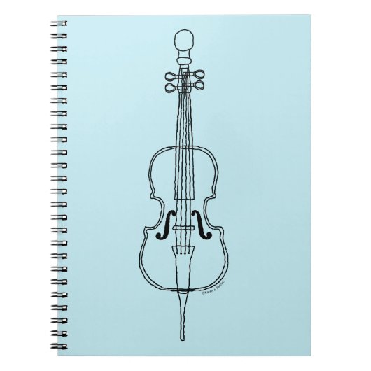 Carnet Dessin de cello (Devant)