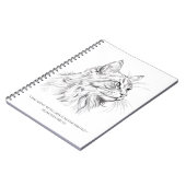 Carnet Dessin de chat (Côté gauche)