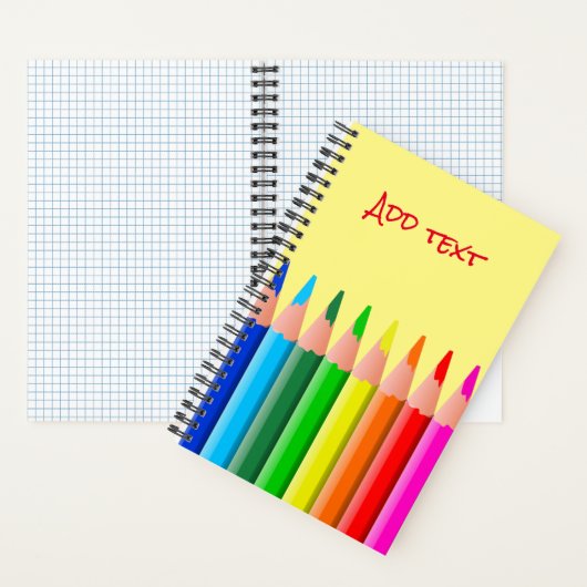 Carnet Dessin de crayons colorés (À l'intérieur)