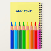 Carnet Dessin de crayons colorés (Verso)