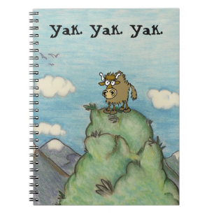 Carnet Dessin de dessin sur le yak de montagne.yak.yak.