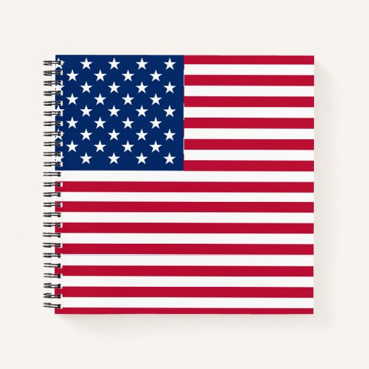 Carnet Dessin de fierté de drapeau américain USA (Devant)