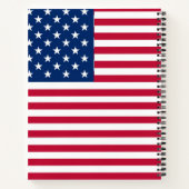 Carnet Dessin de fierté de drapeau américain USA (Dos)