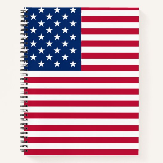 Carnet Dessin de fierté de drapeau américain USA (Devant)